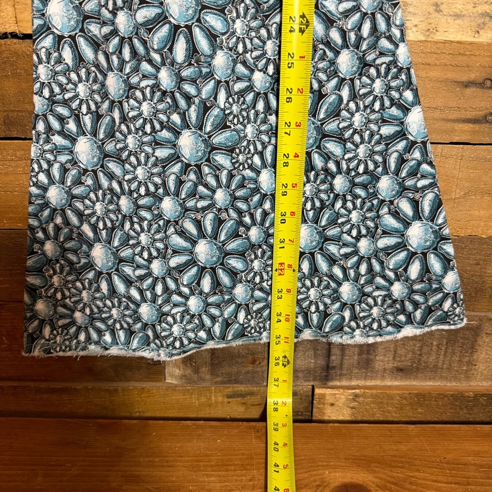 RANCH DRESS'N WOMEN'S SQUASH BLOSSOM PRINT SUPER FLARE JEANS size‎ 4 - Picture 6 of 6